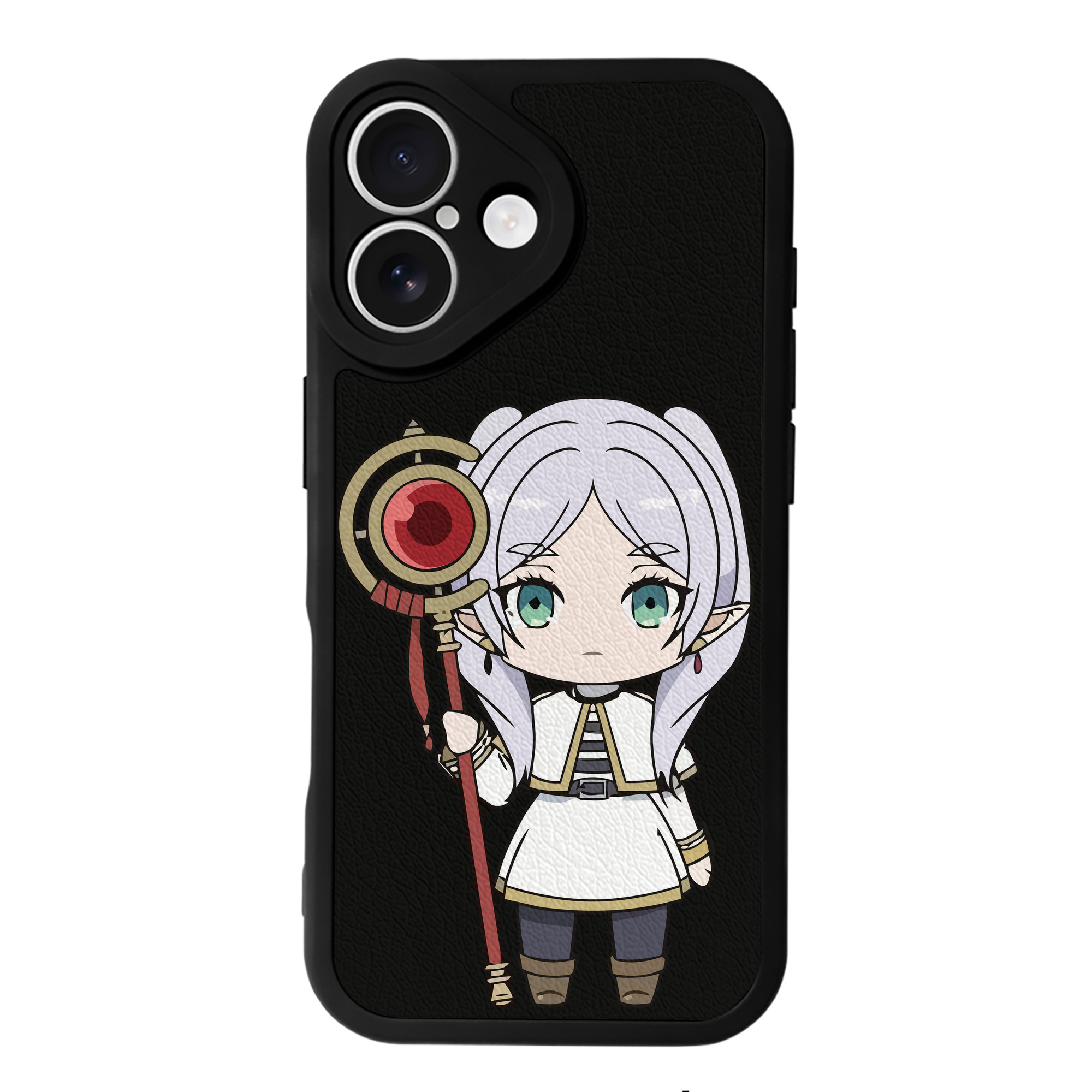 （画像用） 葬送のフリーレン Frieren 【iPhone 16シリーズ対応】シリコンスマホケース（レザー調） 材質：シリコン